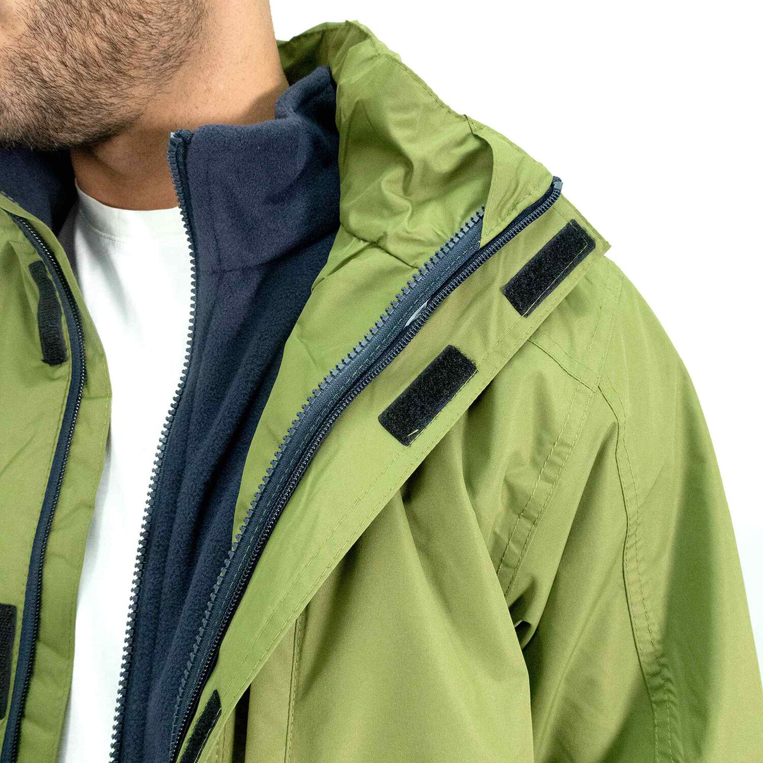 Parka Desmontable Quebec Ottawa 3 En 1 Verde Oliva image number 10.0